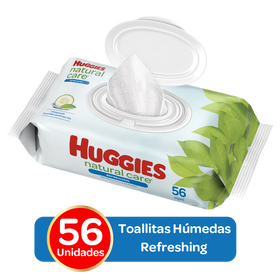 Toallitas Húmedas Huggies Refreshing Clean; 56 uds