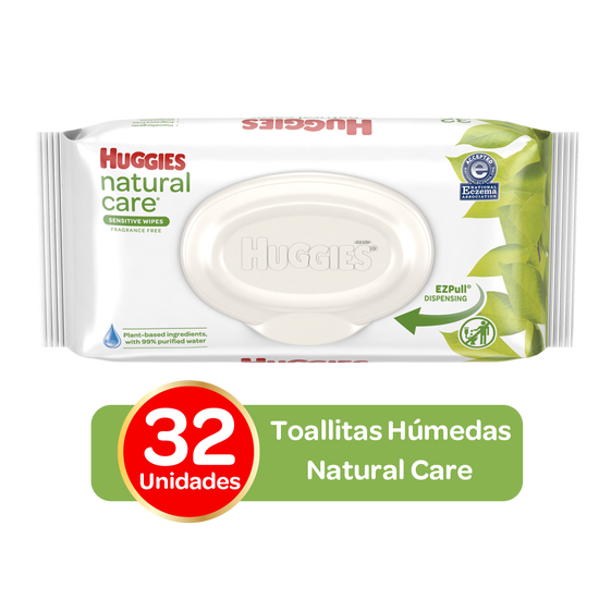 Toallitas Húmedas Huggies Natural Care; 32uds