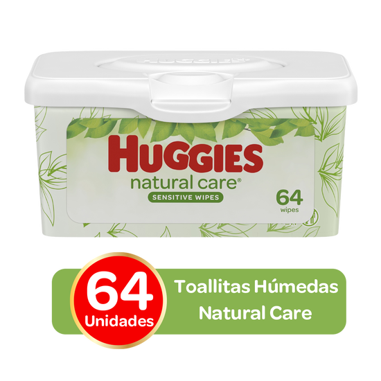 Toallitas Húmedas Huggies Natural Care; 64uds