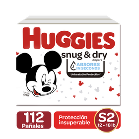 Pañales Huggies Snug&Dry Size 2; 112 uds