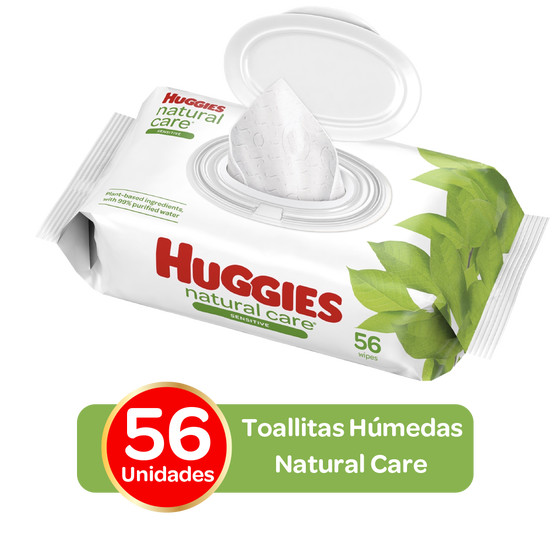 Toallitas Húmedas Huggies Natural Care; 56uds