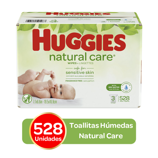 Toallitas Húmedas Huggies Natural Care; 528uds